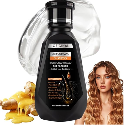 CHAMPÚ PARA EL CRECIMIENTO DEL CABELLO JENGIBRE CON BIOTINA